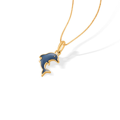 Blue Dolphin Kids Gold Pendant For Women