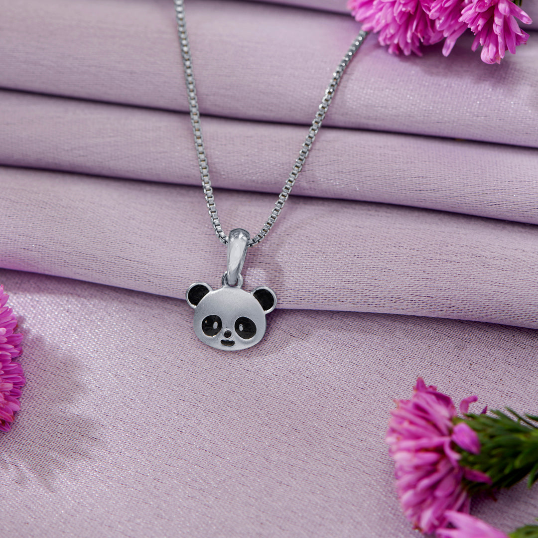 Panda White Gold Kid's Pendant
