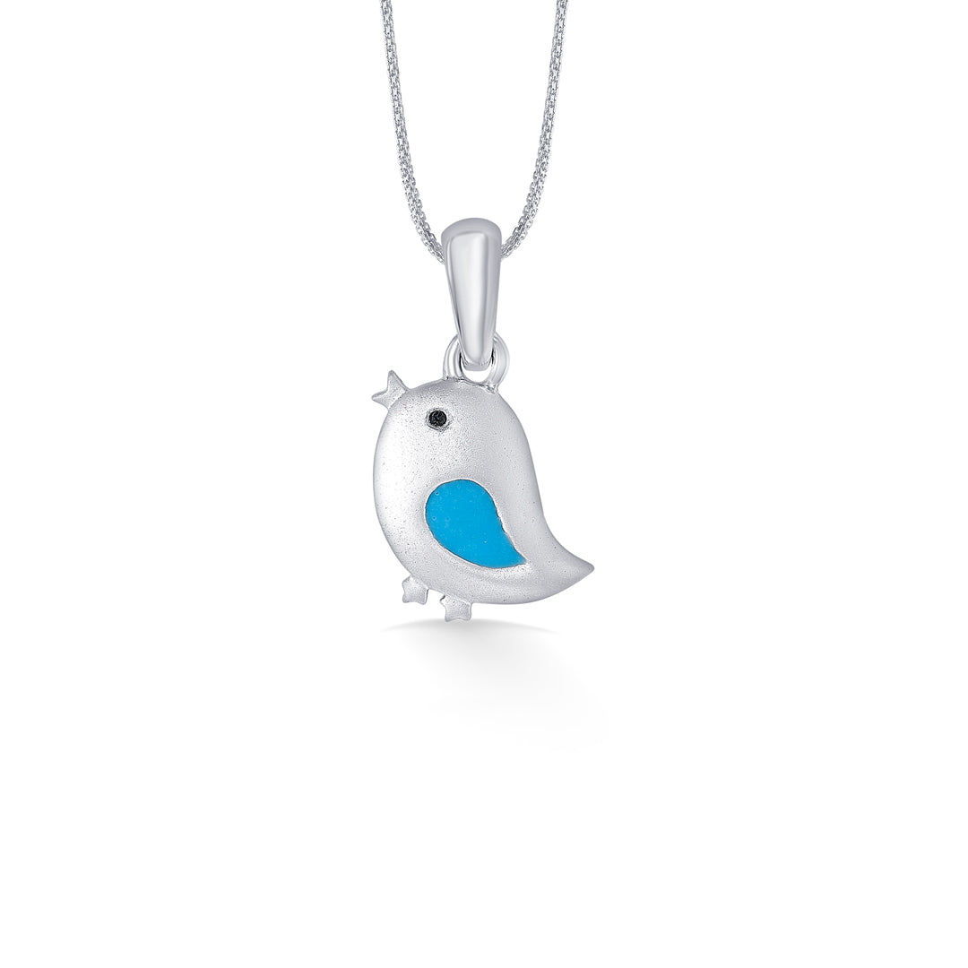 Sparrow White Gold Kid's Pendant