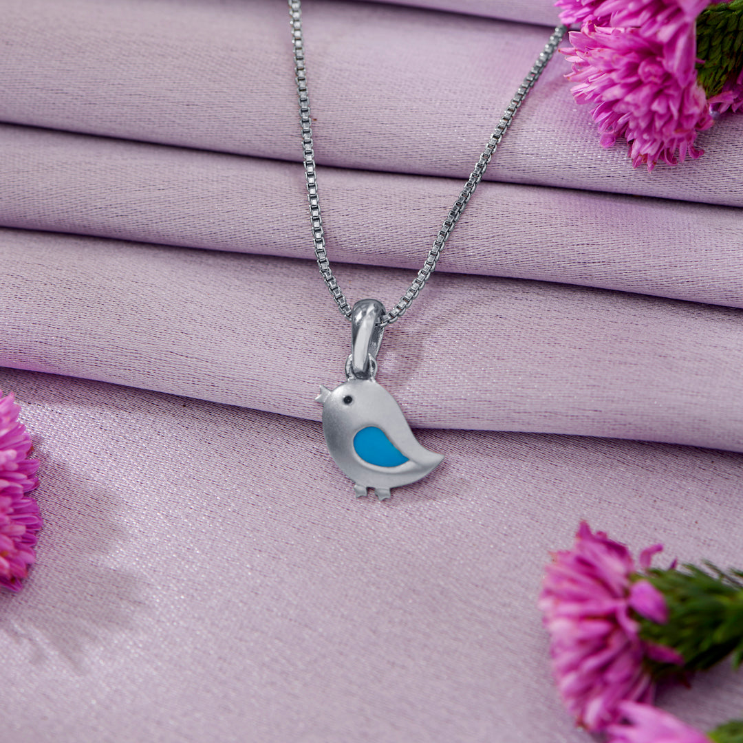 Sparrow White Gold Kid's Pendant