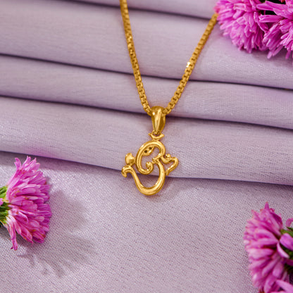 Omkar Religious Gold Pendant For Women