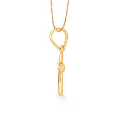 Holy Cross Religious Gold Pendant For Women