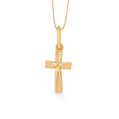 Holy Cross Religious Gold Pendant For Women