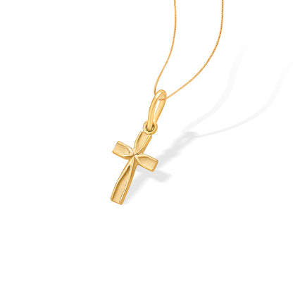 Holy Cross Religious Gold Pendant For Women