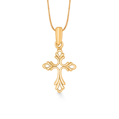 Crossline Grace Gold Pendant