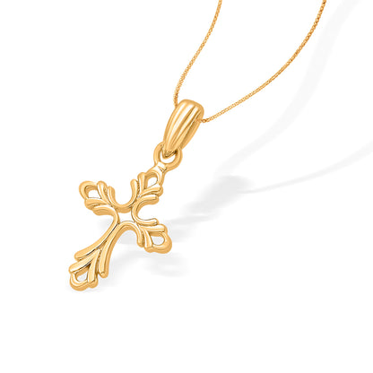 Crossline Grace Gold Pendant