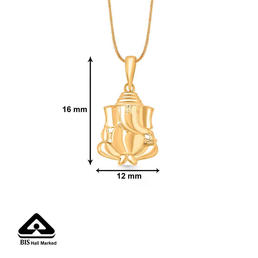 vinayak gold pendant