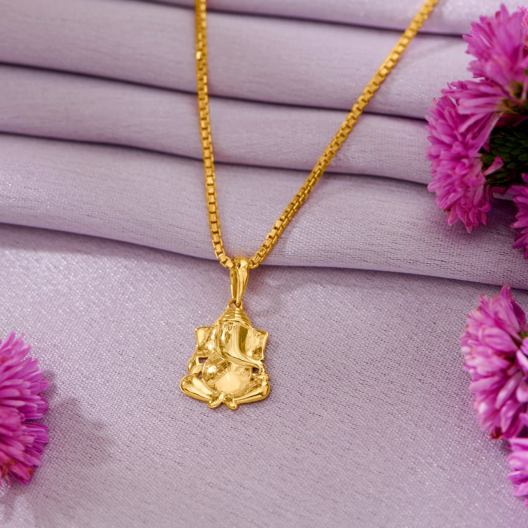 vinayak gold pendant