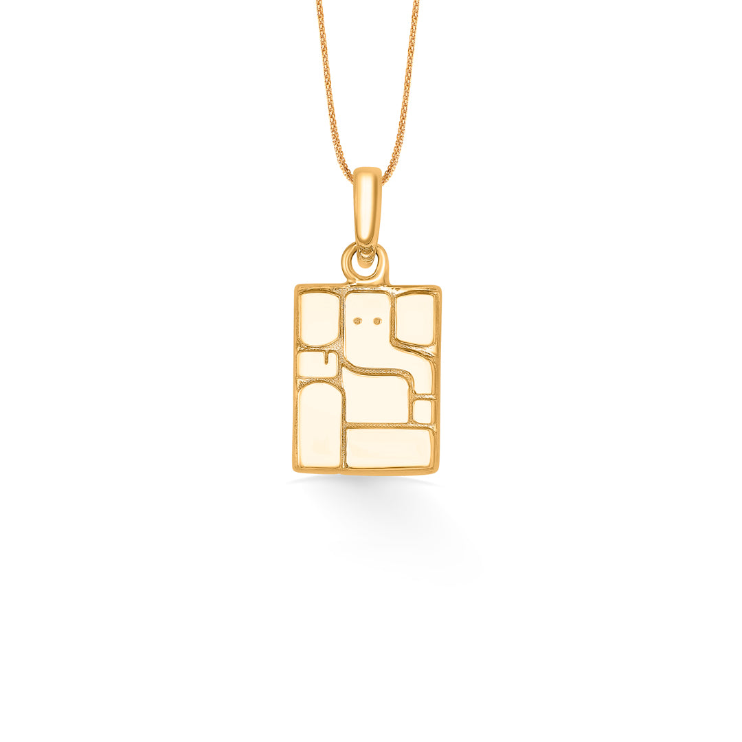 ganesha religious gold pendant for women