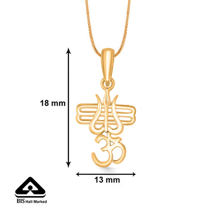 Shiv Astra Gold Pendant