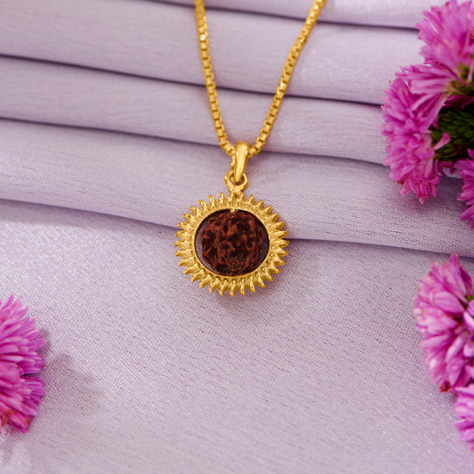 Rudraksh Spirit Gold Pendant