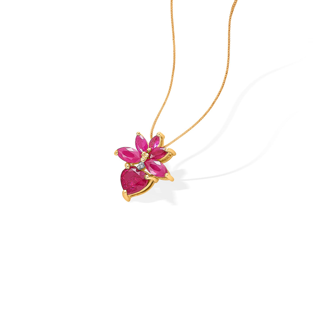 scarvista bloom gold pendant