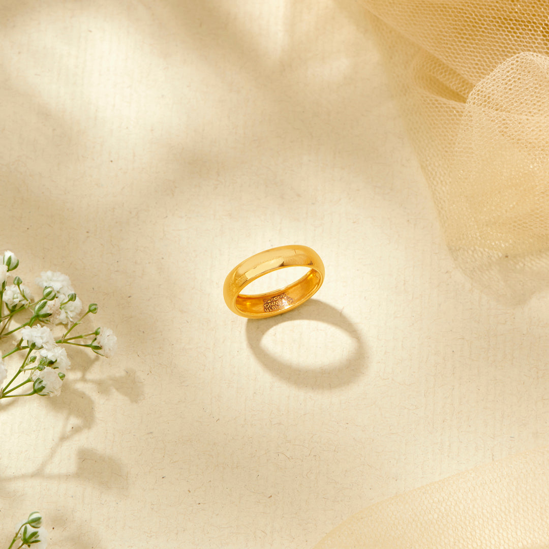 golden bond gold band ring