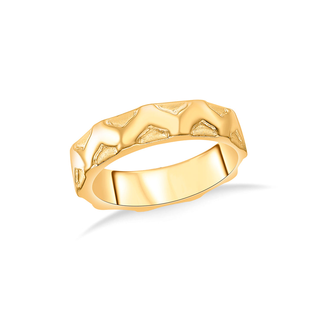 Alchemy Yellow Gold Band Ring For Women