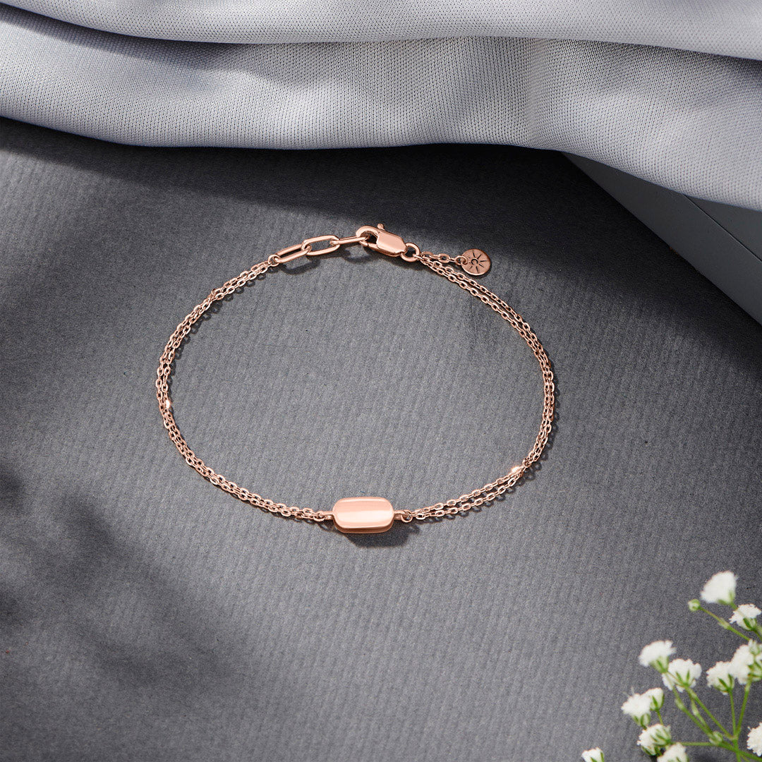 rose beam gold bracelet