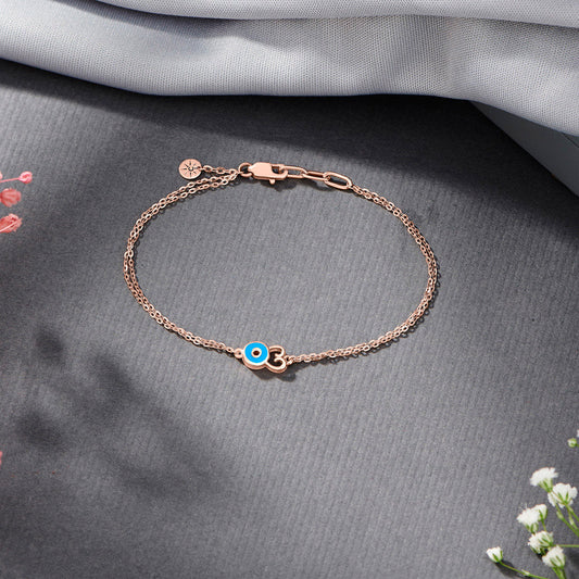 Sky Shield Evileye Gold Bracelets