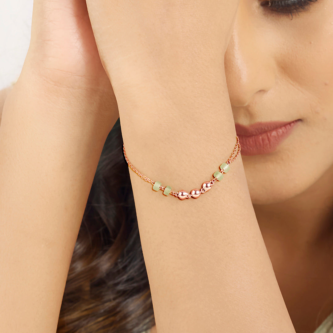 orna beads gold bracelets