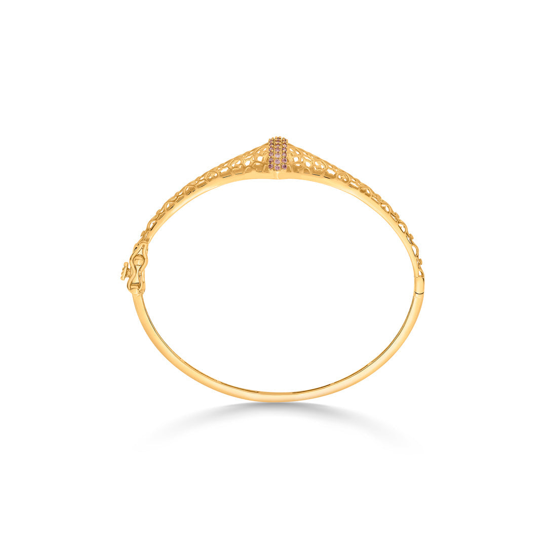 satin whirl gold bracelet