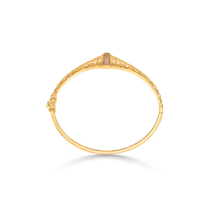 Satin Whirl Gold Bracelet