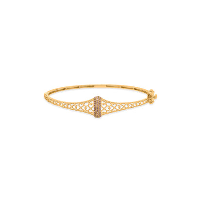 Satin Whirl Gold Bracelet