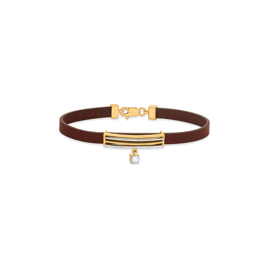 bold edge gold bracelet