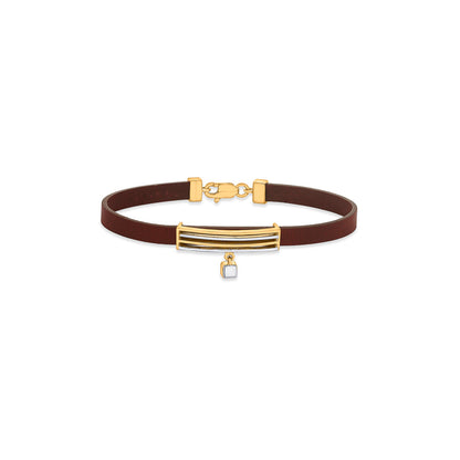 Bold Edge Gold Bracelet
