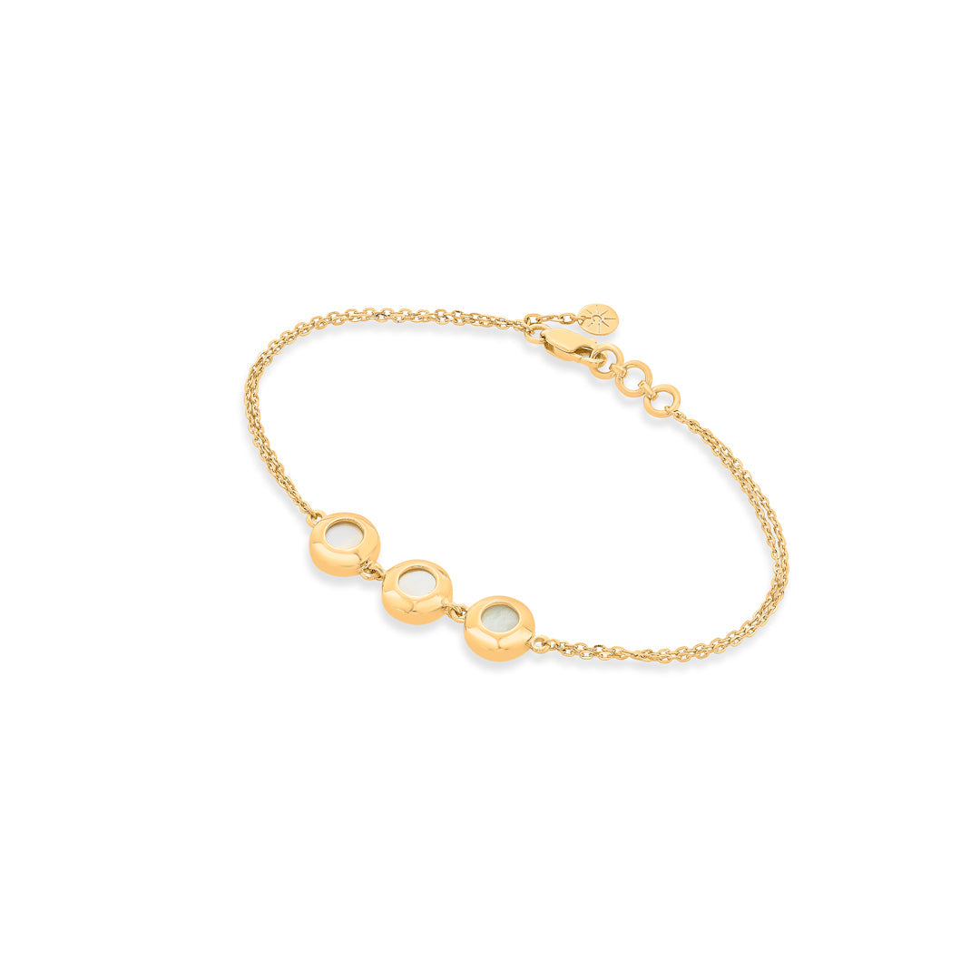 tri essence gold bracelets