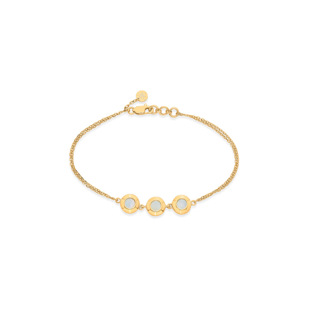 tri essence gold bracelets