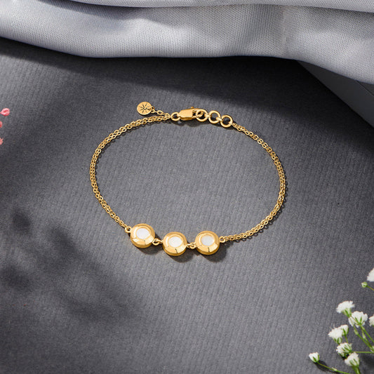 Tri Essence Gold Bracelet