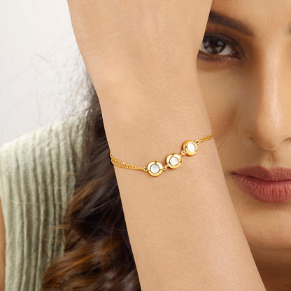 Tri Essence Gold Bracelet