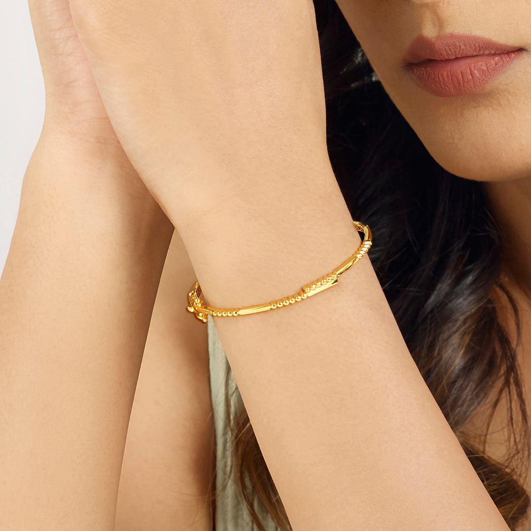 Monarch Charm Gold Bracelet