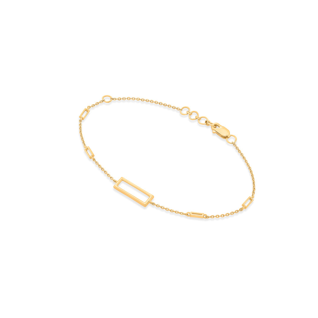 chic outline gold bracelets
