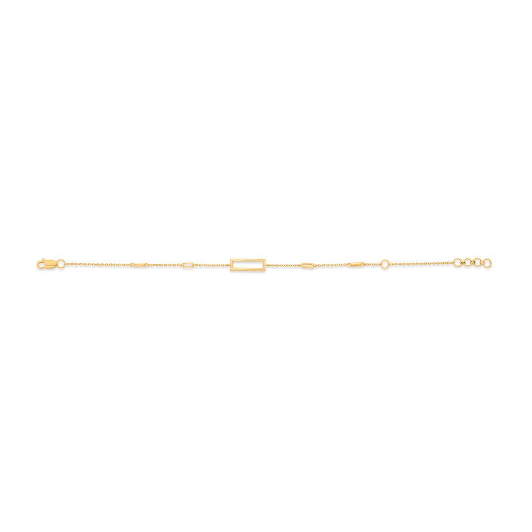 chic outline gold bracelet