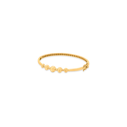 Bubble Beam Gold Bracelets