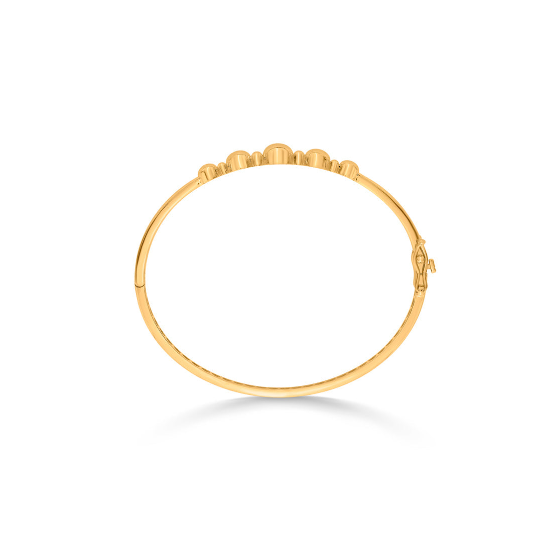 bubble beam gold bracelet