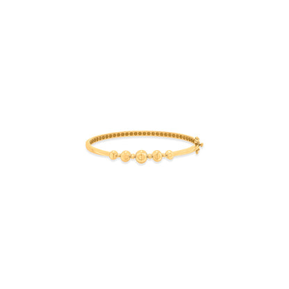 Bubble Beam Gold Bracelet