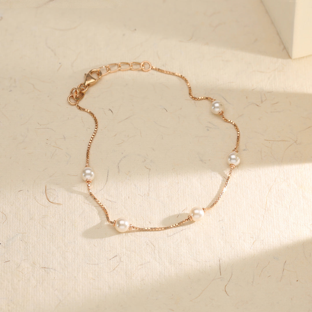 ivory drift flexible gold bracelet