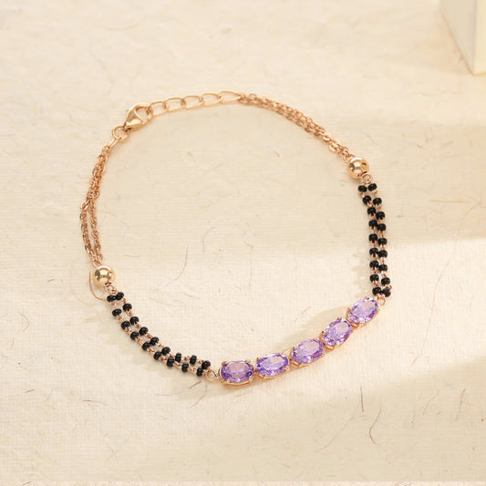 Dusklight Charm Mangalsutra Gold Bracelet