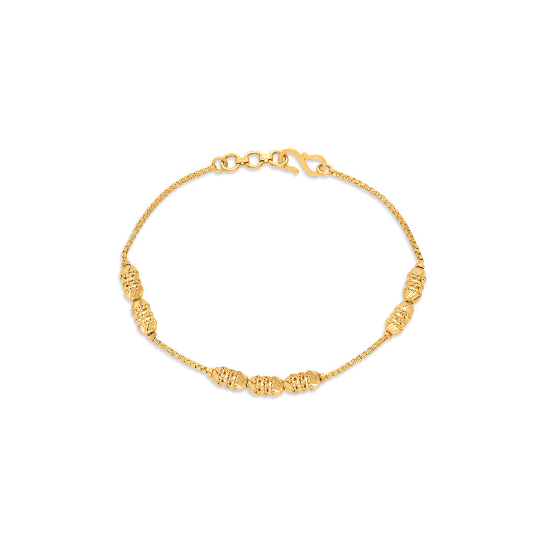 Suvarna Shobha Flexible Gold Bracelet