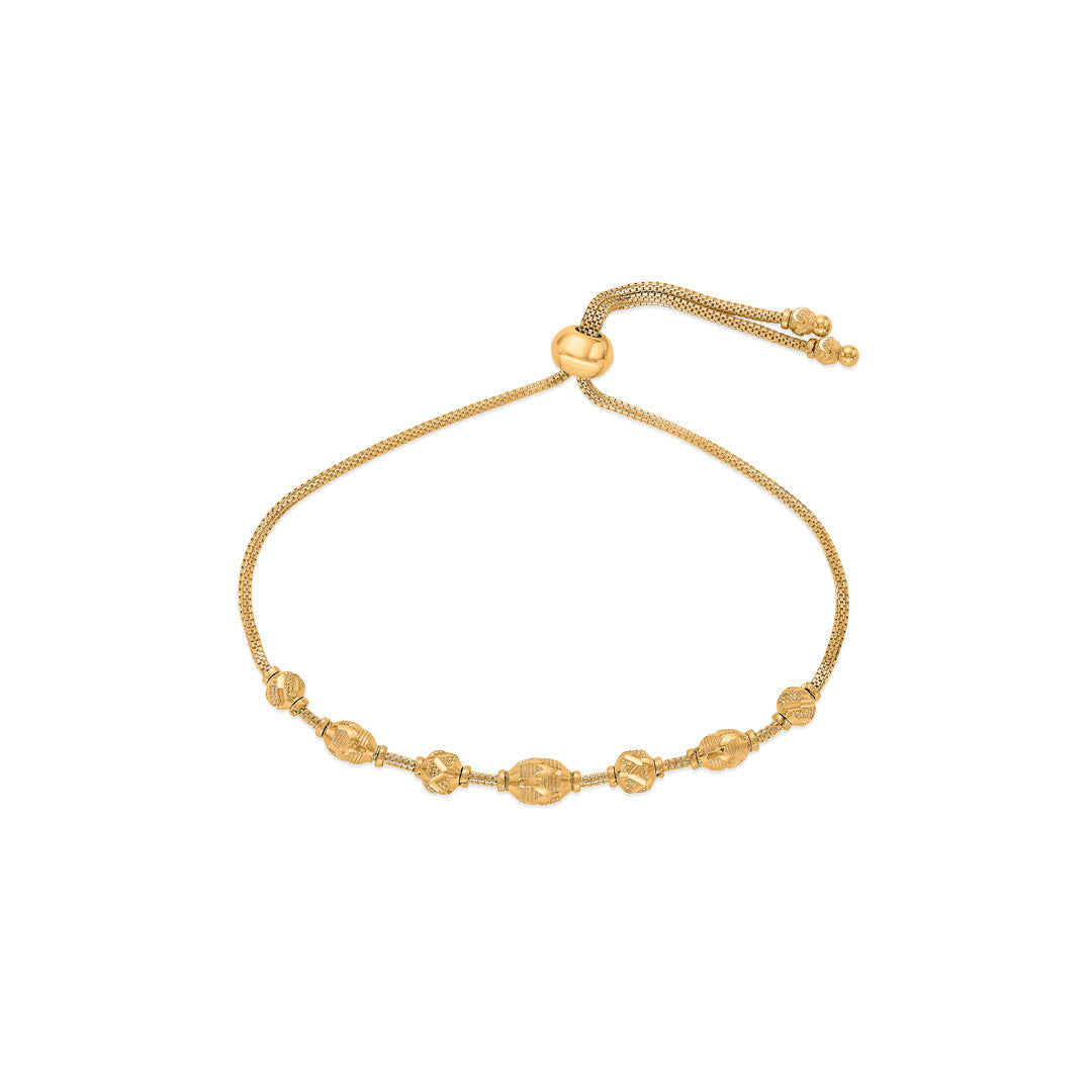Swarna Manjari Flexible Gold Bracelet