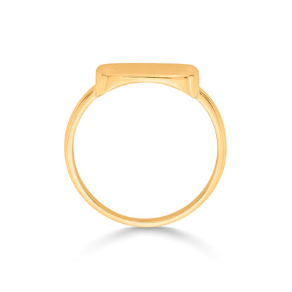 Golden Plaque Cocktail Gold Rings