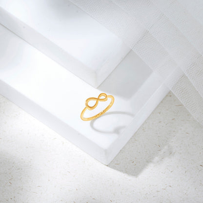 Endless Glow Eternity Gold Rings