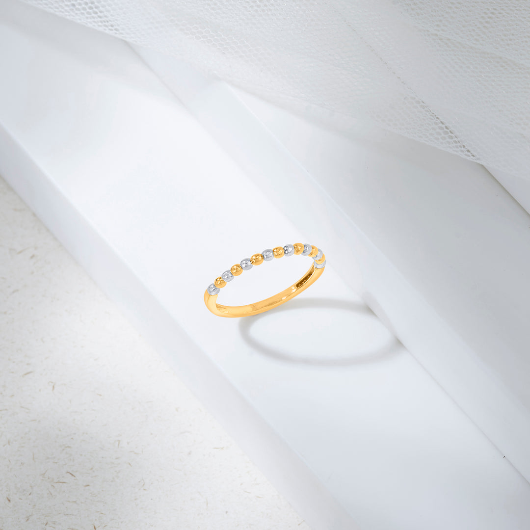 lustre line fashion gold ring