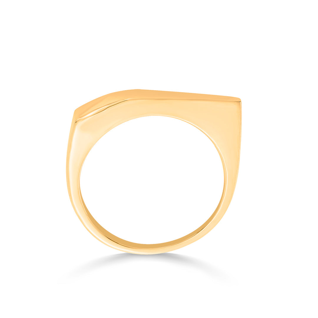 modern bar cocktail gold ring