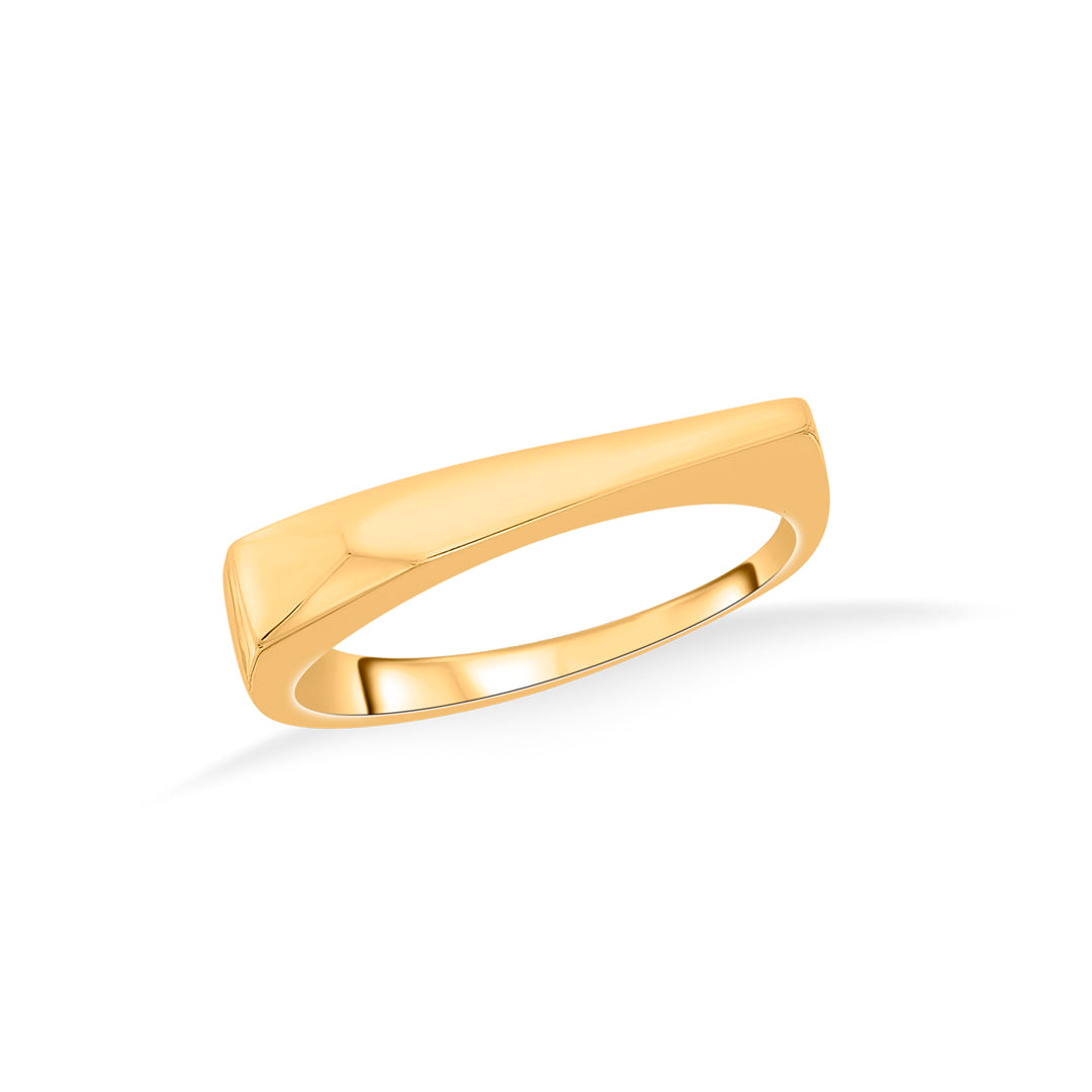 modern bar cocktail gold ring