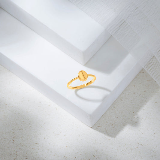 Medallion Coin Fashion Gold Ring