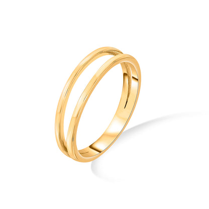 Parallel Grace Fashion Gold Ring