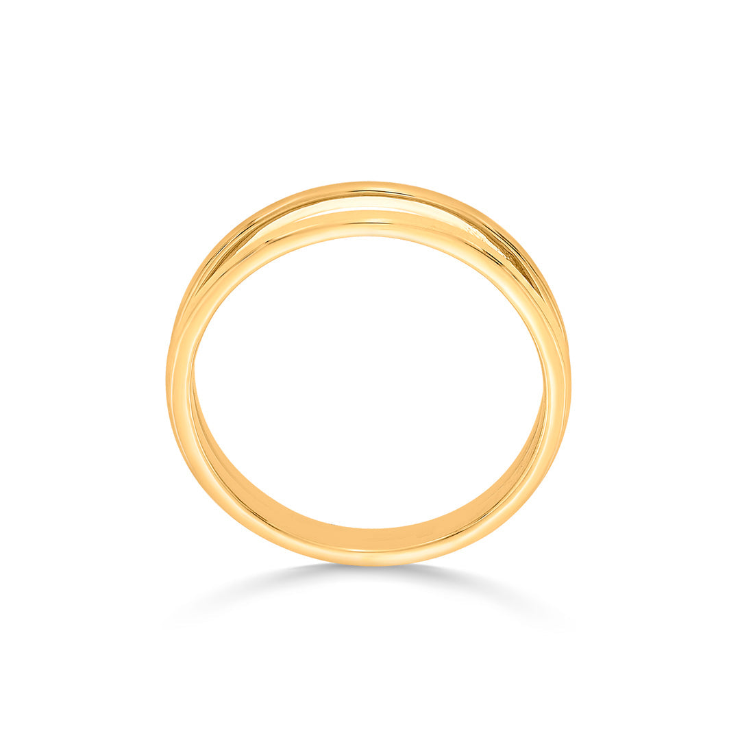 parallel grace fashion gold ring