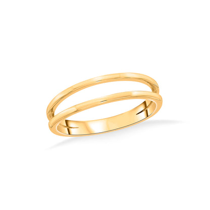 Parallel Grace Fashion Gold Ring
