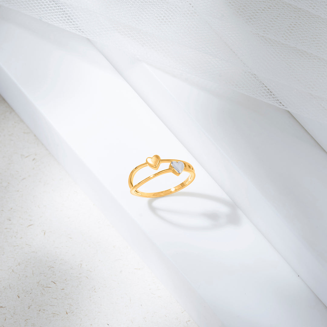 Two Souls Fashion Gold Ring